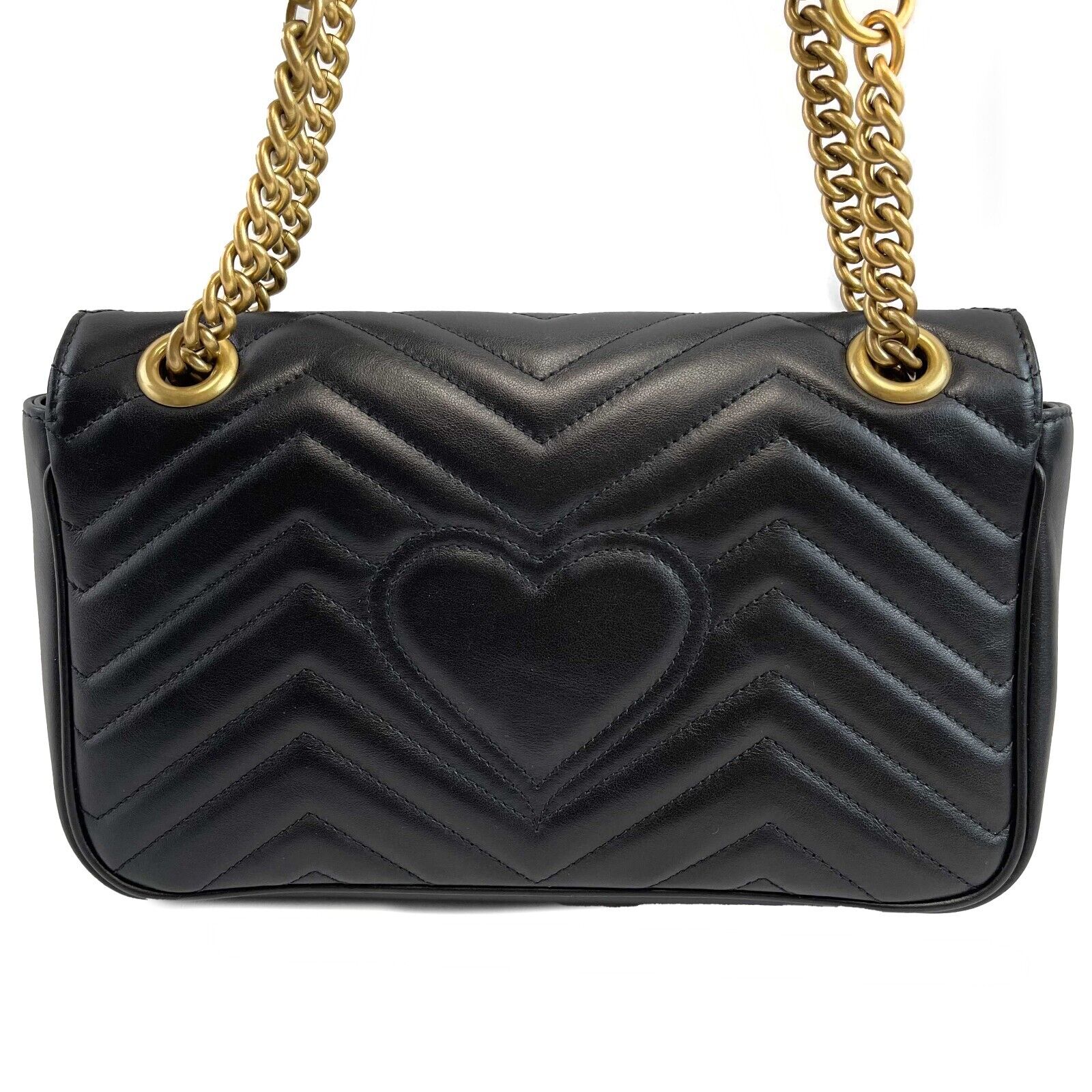 Gucci GG Marmont Small Flap Bag - Black Leather Crossbody Purse for Women | Perfect for Date Night, Work & Travel