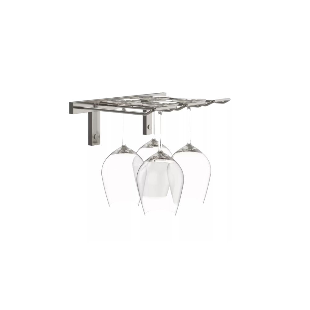 Premium W Series Stemware Rack - Holds 2 to 6 Wine Glasses for Organized Bar, Kitchen Cabinet & Dining Room Storage