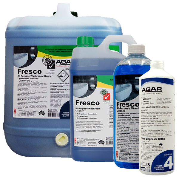 Eco-Friendly All-in-One Washroom Cleaner | Agar Fresco | Safe for Bathrooms, Kitchens & Tiles | Gentle Yet Powerful Cleaning