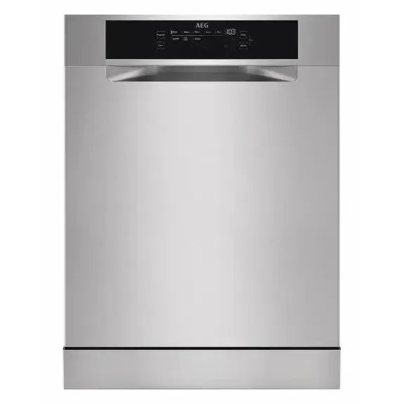 AEG 60cm Built-In Dishwasher | Stainless Steel Finish | Energy Efficient | Quiet Operation | Perfect for Small to Medium Kitchens