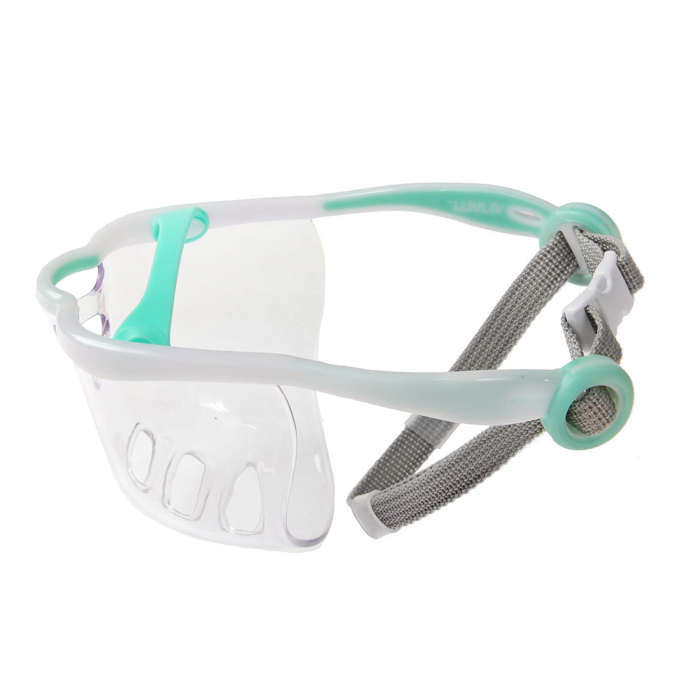 Soft Dog Muzzle Cover for Small Dogs - Breathable & Adjustable Overhead Strap - Prevents Biting & Chewing While Allowing Drinking - Comfortable & Flexible Pet Training Accessory (White, Medium) - Perfect for Grooming, Vet Visits & Walks