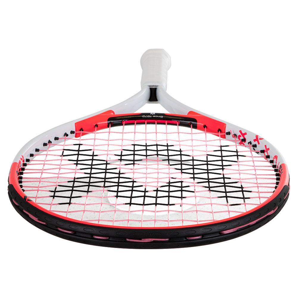 Juniors Revolution 23 Prestrung Tennis Racquet for Kids - Lightweight White & Hot Pink Design - Perfect for Beginners & Youth Tennis Training