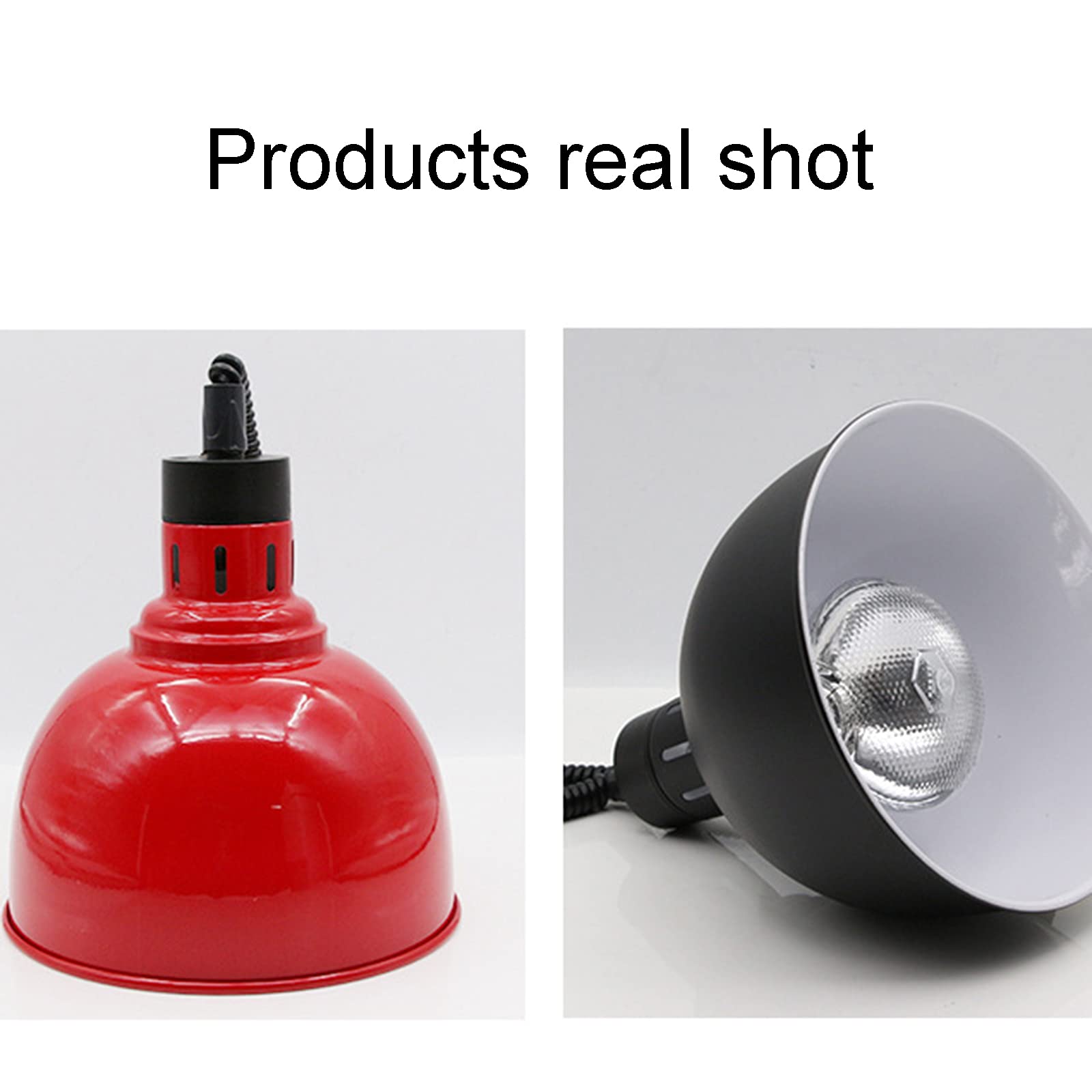 Commercial Food Heat Lamp Warmer - Adjustable & Retractable Hanging Buffet Lamp with 29cm Black Shade for Restaurants, Catering, Buffets - Keeps Food Warm & Fresh - Perfect for Dining Tables, Buffet Stations & Food Displays