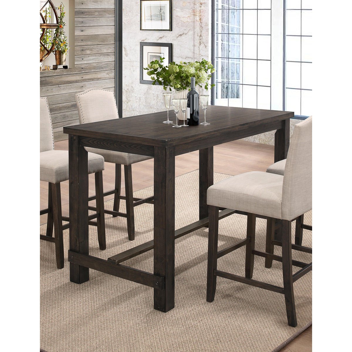 Bartell Counter Height Dining Table - 36 Inch Kitchen Island Table, Modern Bar Table for Small Spaces, Perfect for Breakfast Nook, Apartment, or Studio Dining Area