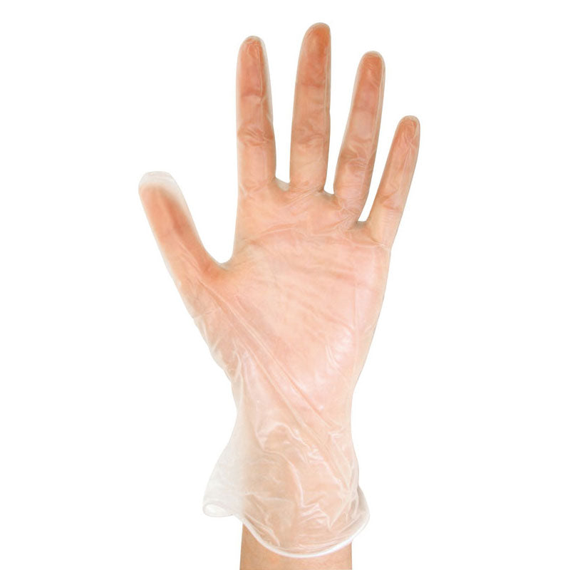 Premium Clear Vinyl Gloves X-Large (100 Count) - Powder-Free, Disposable, Latex-Free - Ideal for Food Handling, Cleaning & Medical Use