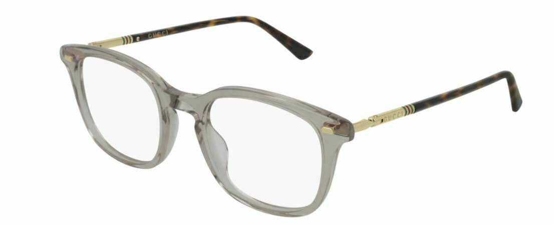 Gucci GG 0390 O 003 Gray Havana Eyeglasses for Women - Luxury Designer Sunglasses with UV Protection for Outdoor Activities & Fashion Accessories