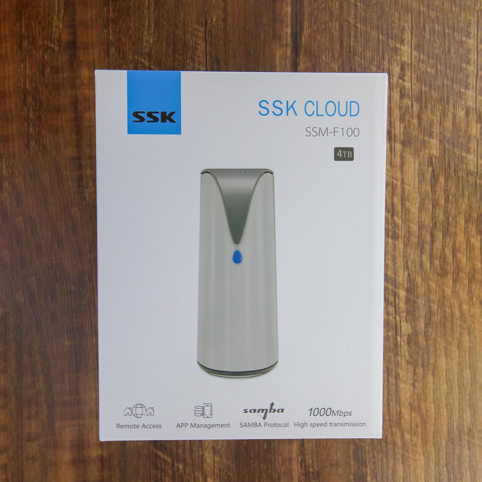 SSK 4TB Personal Cloud NAS with Hard Drive - Wireless Network Attached Storage for Auto Backup, Remote Access | Home Office & Media Storage Solution for Phones, Tablets & Laptops | Perfect for Digital Nomads, Photographers & Small Businesses