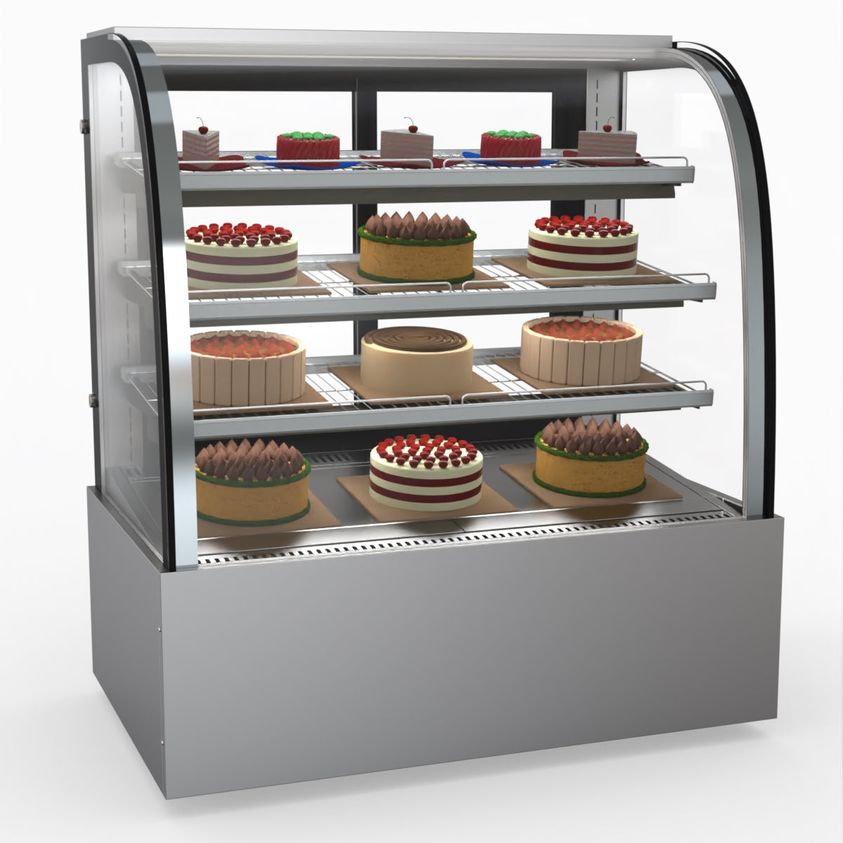 Bonvue SL840 Commercial Refrigerated Display Case - Perfect for Delis, Bakeries & Cafes to Showcase Fresh Food