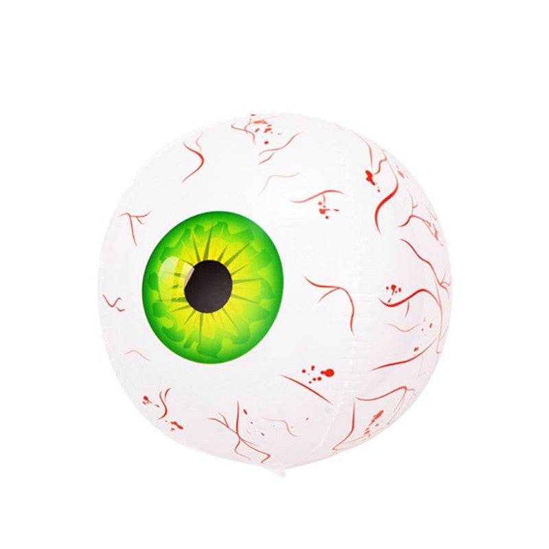 Glow in The Dark Eyeball Balloon - Inflatable Halloween Party Decorations for Spooky Decor, Haunted House, and Themed Events