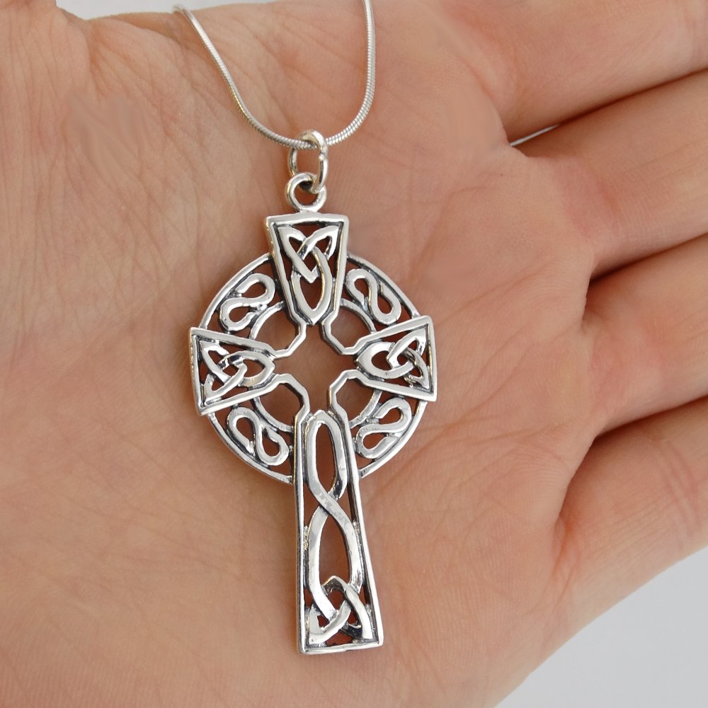Sterling Silver Celtic Knot Necklace for Women - Elegant Irish Jewelry Gift for Her, Perfect for St. Patrick's Day, Weddings & Special Occasions