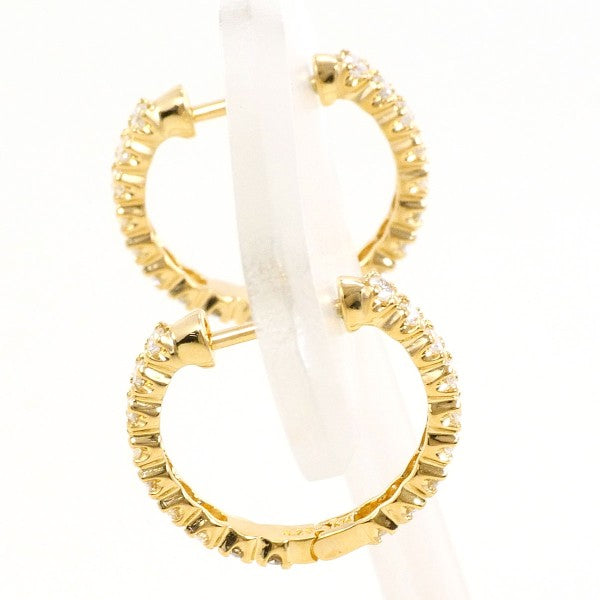 18K Yellow Gold Diamond Stud Earrings for Women - Elegant & Timeless Jewelry Gift for Weddings, Anniversaries & Special Occasions