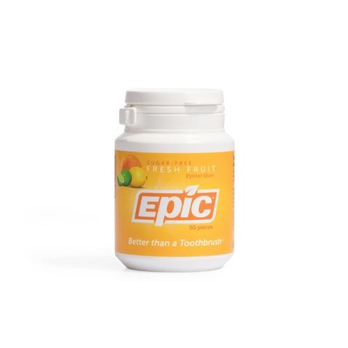 Epic Fresh Fruit Xylitol Sugar-Free Chewing Gum - Natural Sweetener, Fresh Breath, 100 Pieces - Perfect for Office, Travel & After Meals