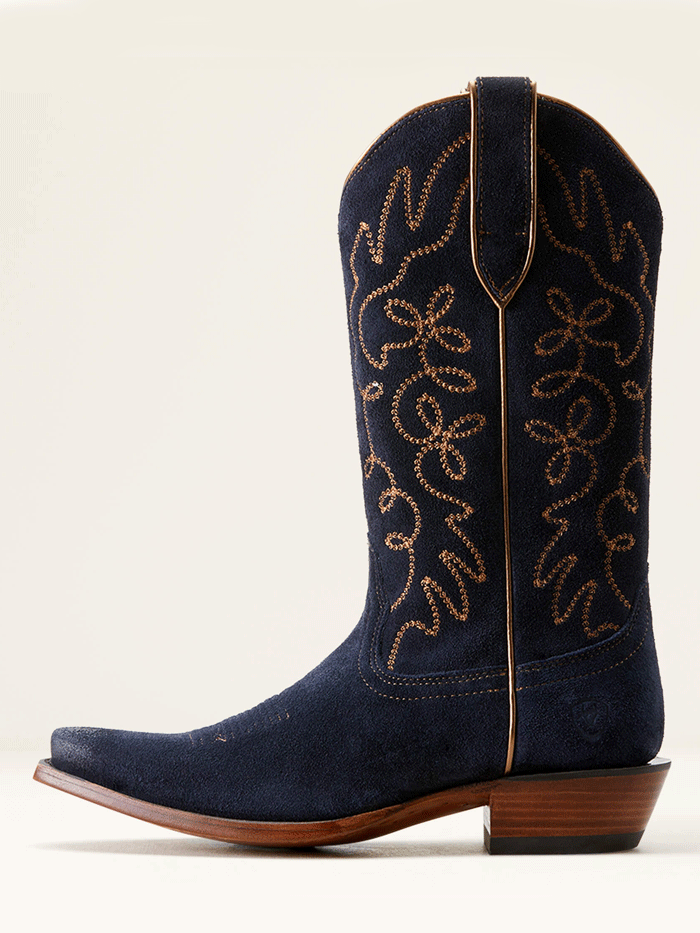 Ariat Women's Jukebox Western Boots - Polo Blue Suede Cowgirl Boots for Country Dancing & Rodeo Events