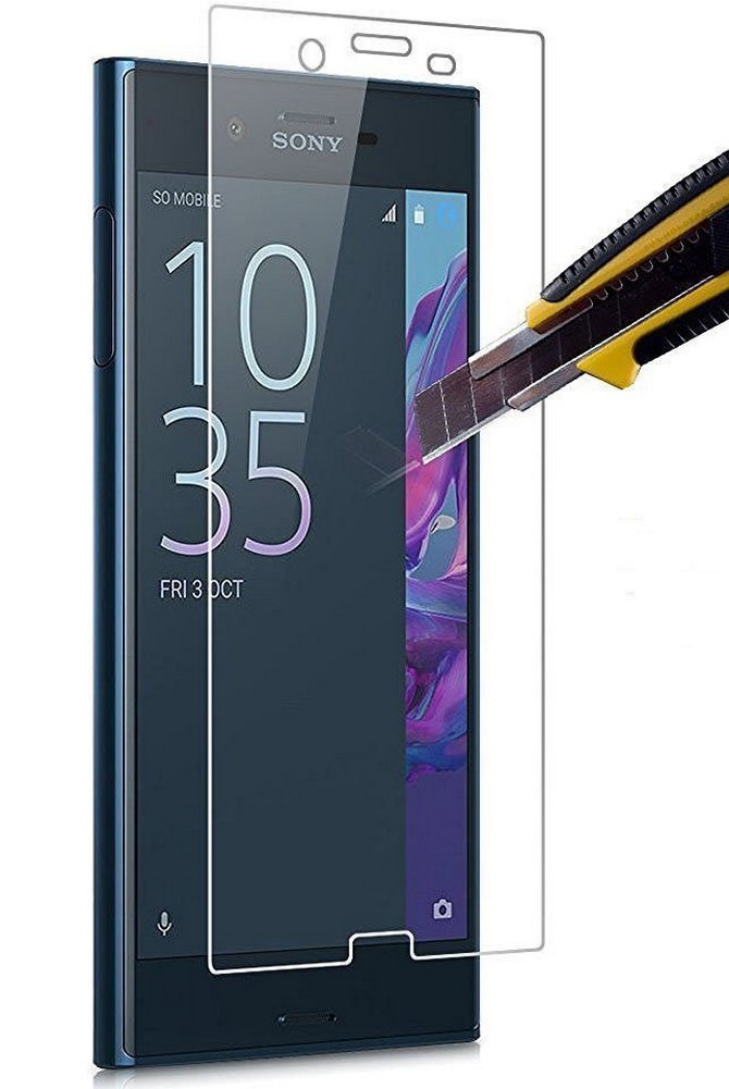 2 Pack Tempered Glass Screen Protector for Sony Xperia XZ Premium - HD Clear, Anti-Scratch, Bubble-Free (Perfect for Work, Gaming & Daily Use)