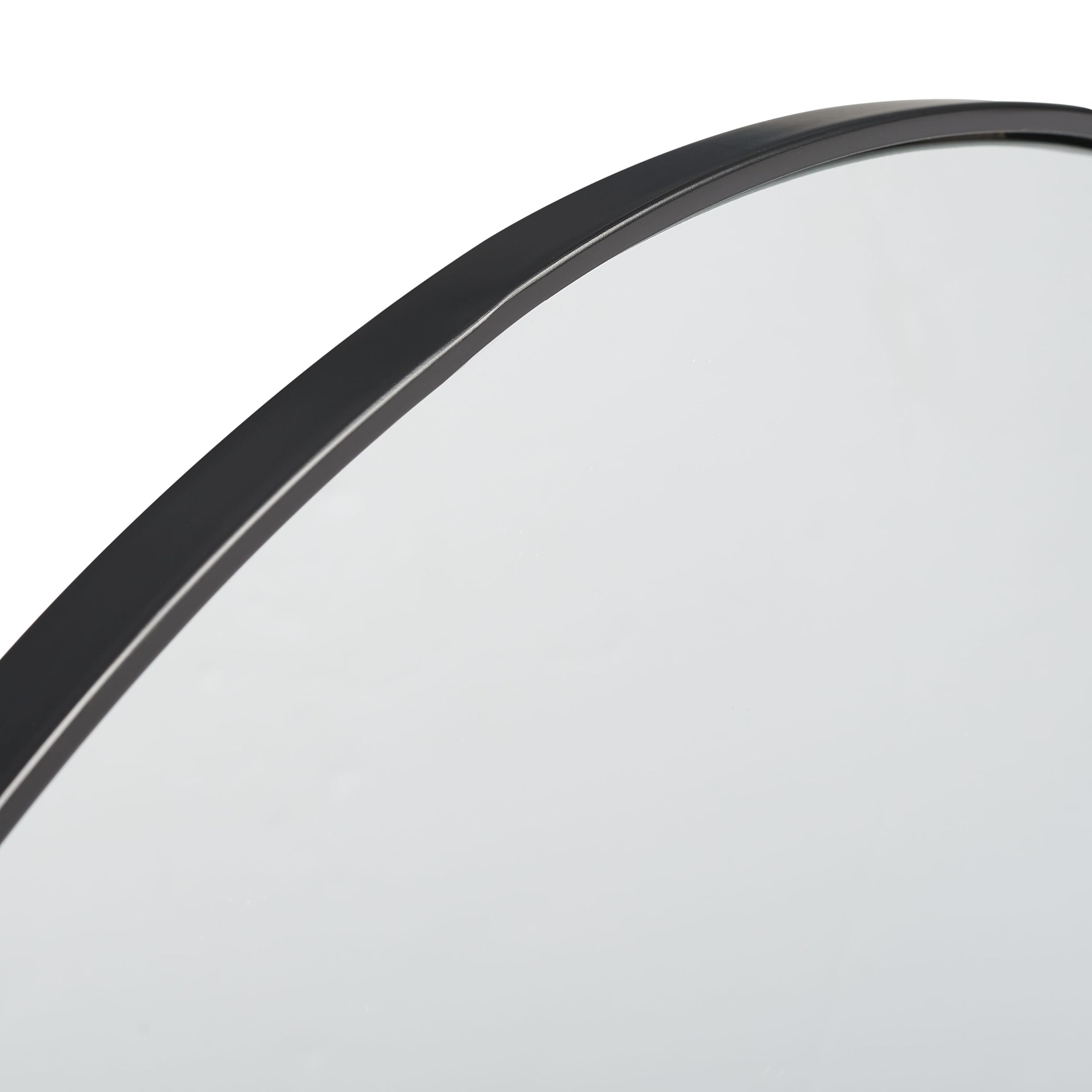 Safavieh Home Collection Eldia 36-inch Round Decorative Wall Mirror - Black Accent Mirror for Bedroom, Living Room, Bathroom & Entryway - Perfect for Home Decor, Vanity & Wall Art Display