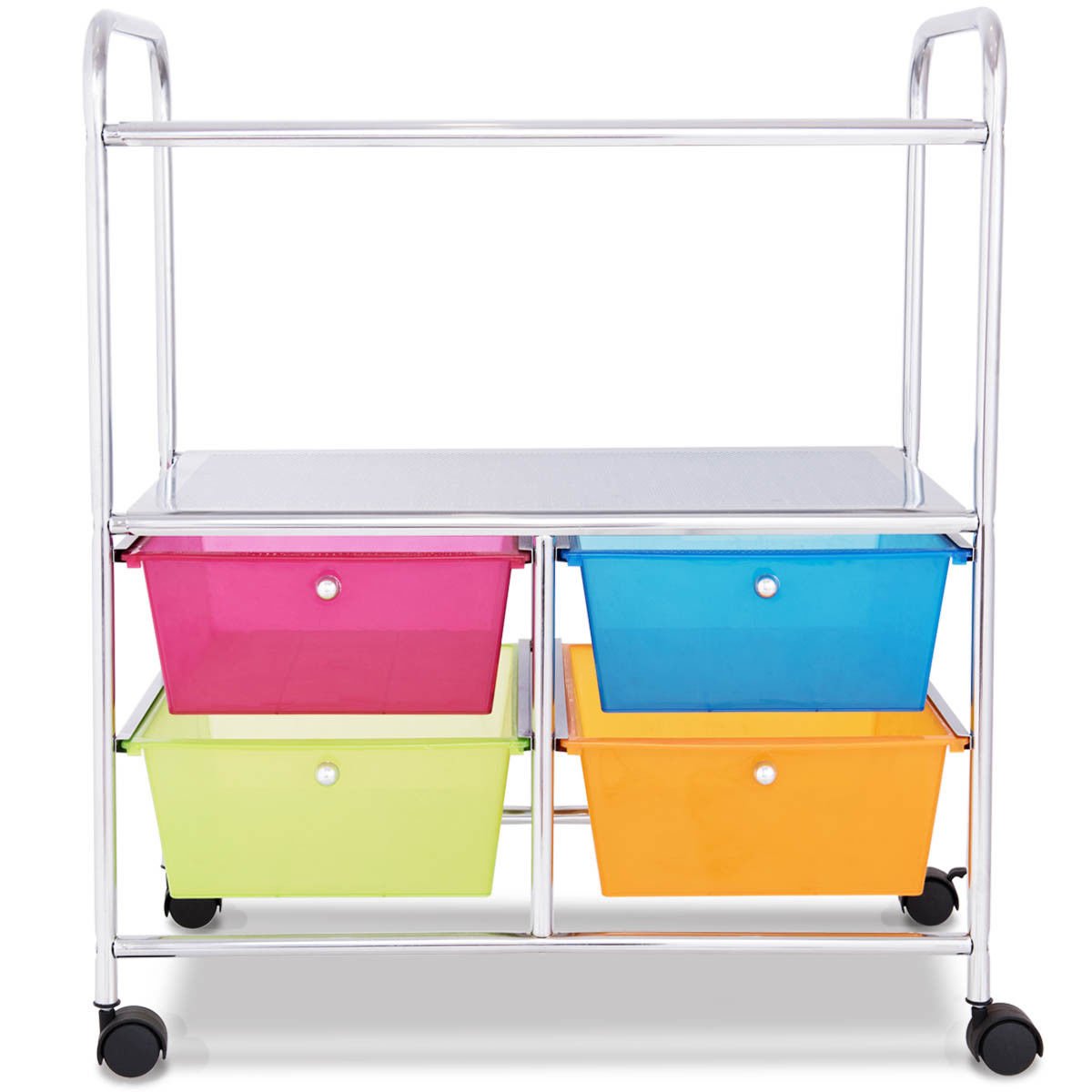 Giantex 4-Drawer Rolling Cart with Wheels for Home, Office & Salon Storage