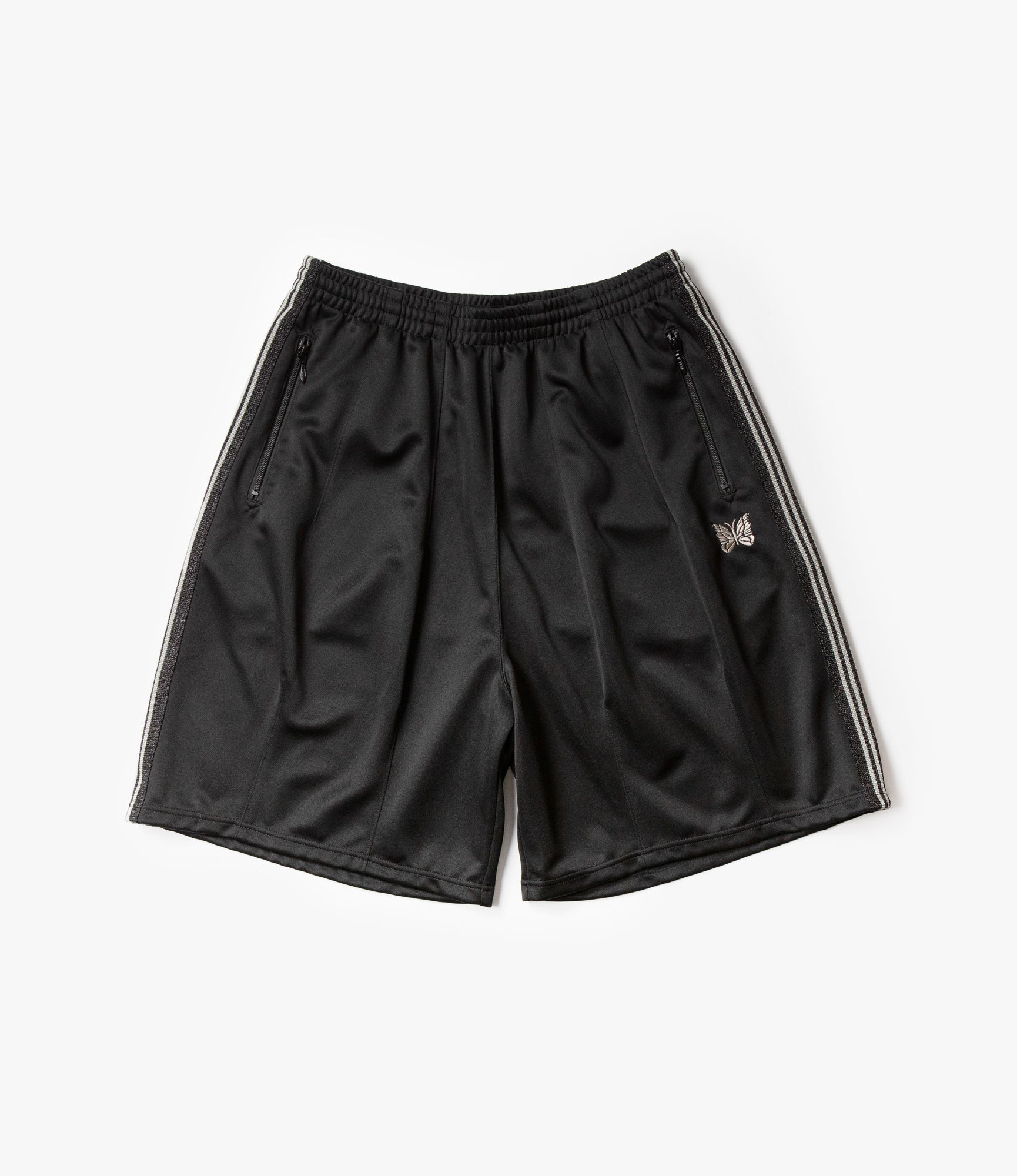 HD Track Shorts for Men - Black/Silver | Lightweight Running Shorts with Pockets | Perfect for Gym, Jogging & Workouts