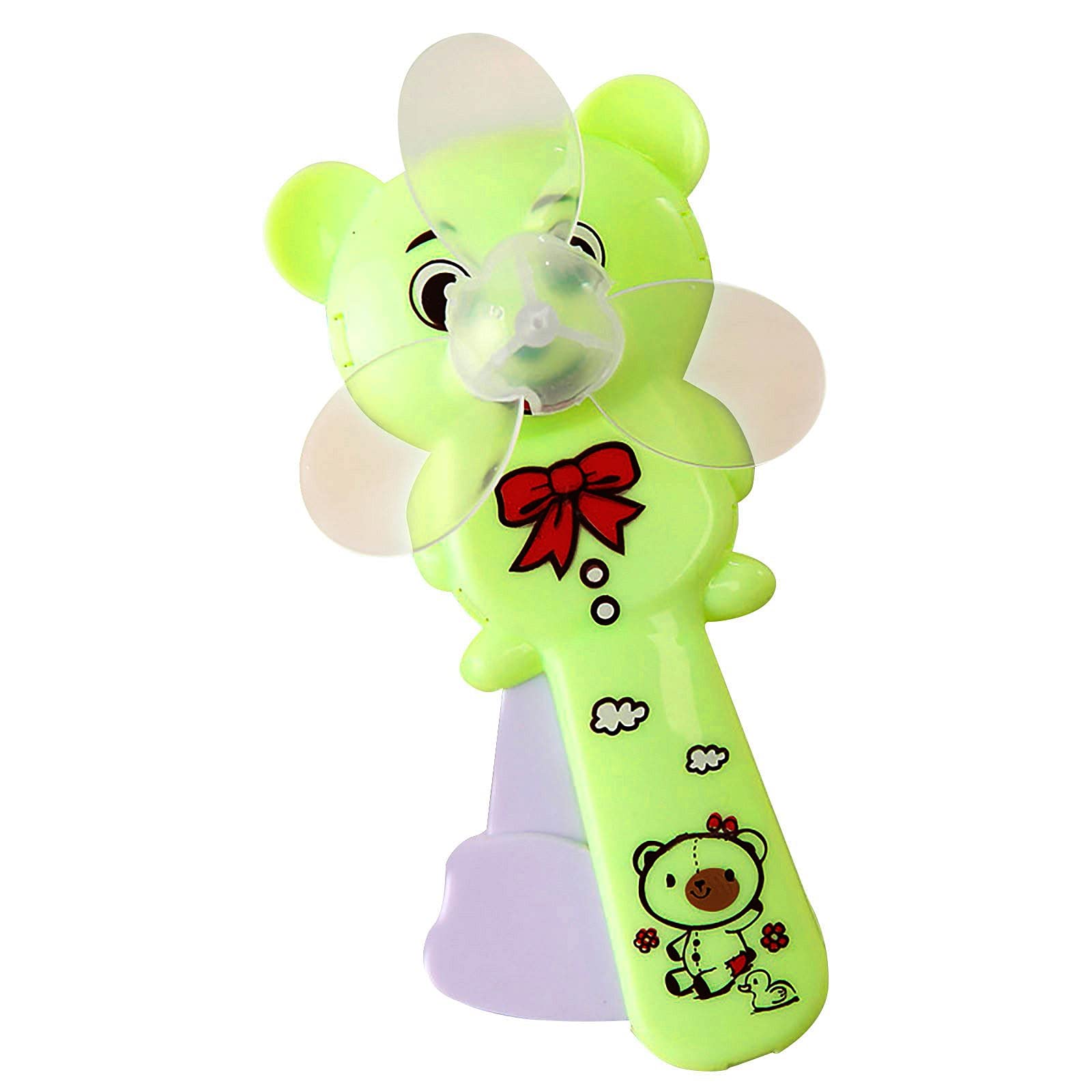Mini Portable Bear Handheld Fan - USB Rechargeable Cooling Fan for Summer, Travel, Office & Outdoor Activities - Cute & Lightweight Personal Fan for Kids & Adults