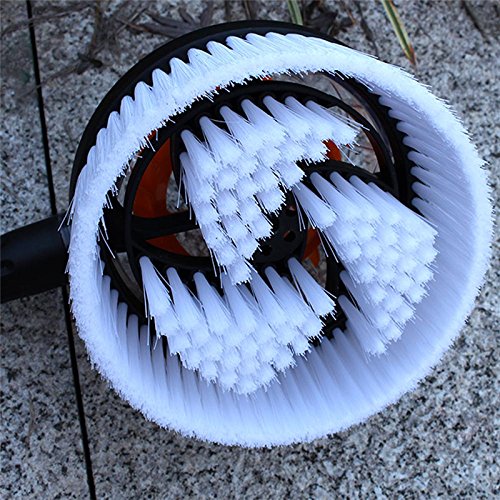 MeiBoAll Automatic Rotating Car Wash Brush with Long Handle & Soft Bristles – Gentle Car Cleaning Tool for Cars, SUVs, Trucks & RVs – Perfect for Hand Washing, Detailing & Exterior Maintenance