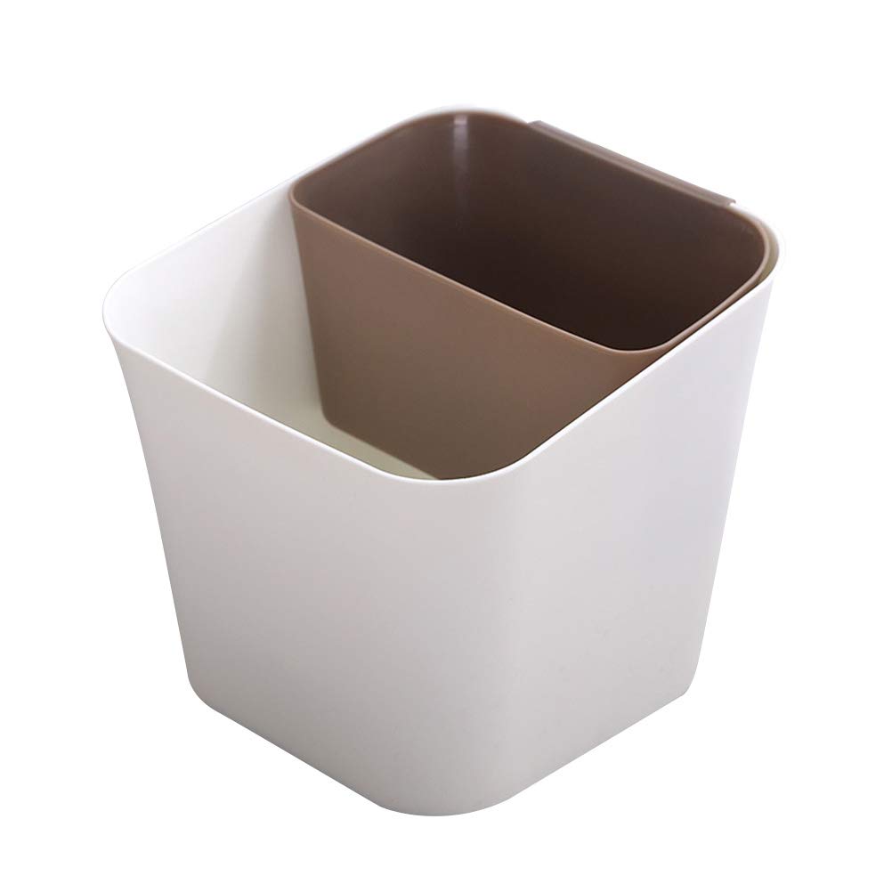 YARNOW Dual-Use Trash Can for Wet & Dry Waste - Coffee Kitchen Bin