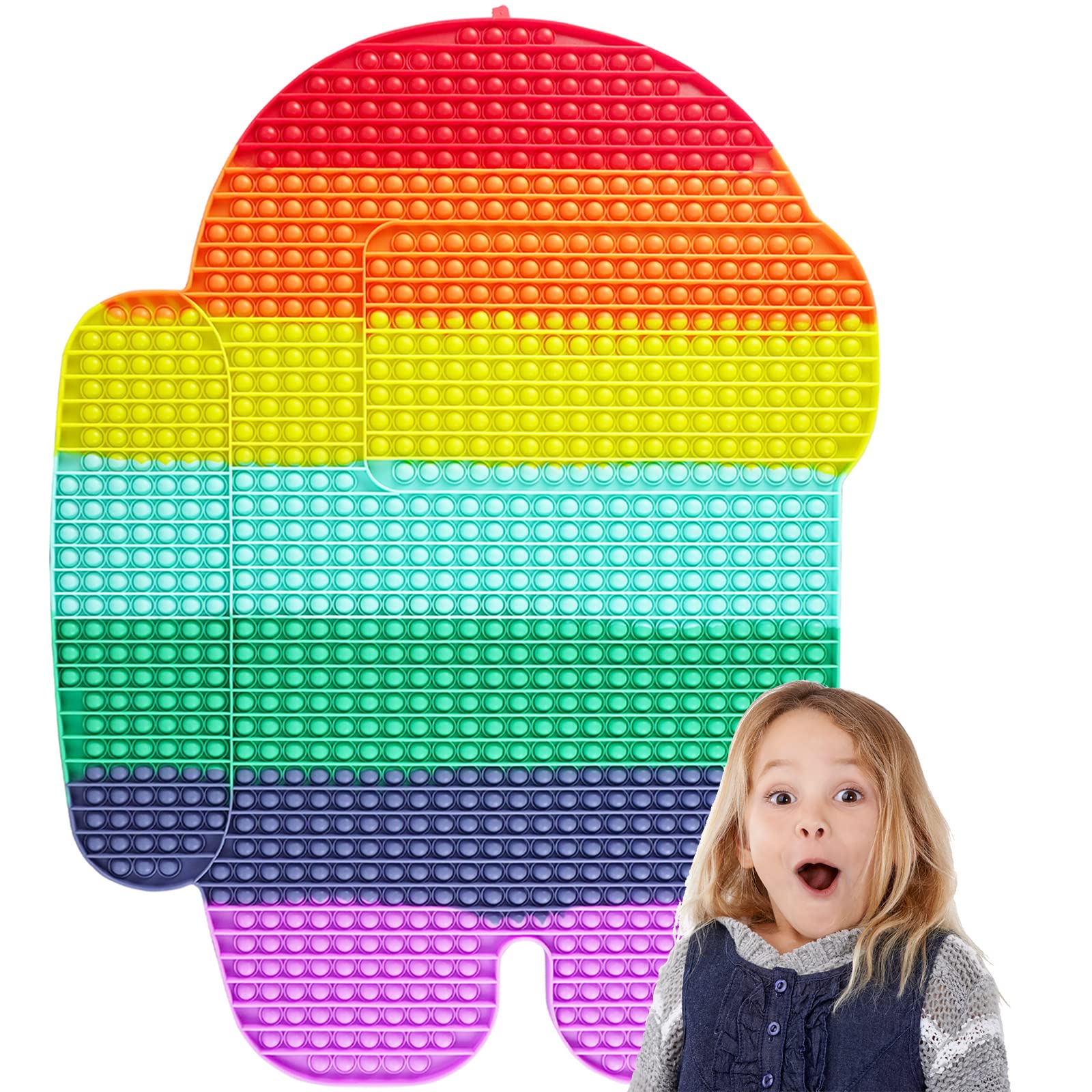 1048 Bubbles Pop - World's Largest Jumbo Pop Its Sensory Toy - Extra Large Giant Push Bubble Fidget for Stress Relief - Perfect for Kids, Adults, Autism & Anxiety Relief - Great for Classroom, Office & Travel Use