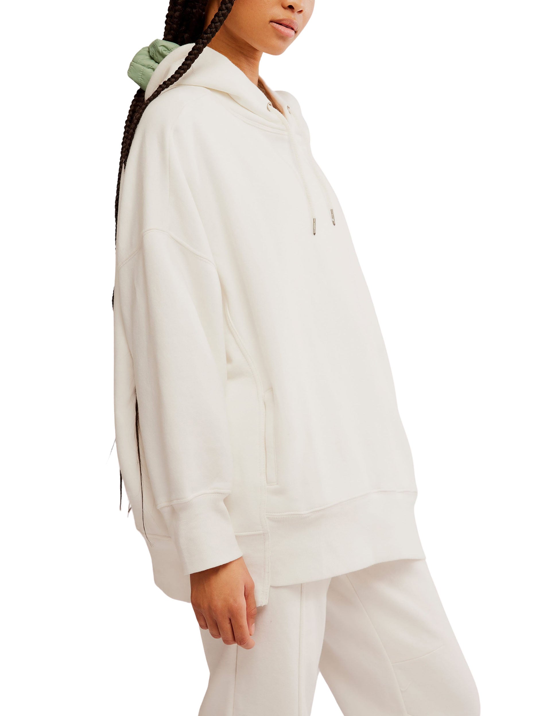 Sprint To The Finish Hoodie - Soft Ivory Pullover Sweatshirt for Running, Gym & Casual Wear | Cozy Unisex Hooded Sweater for Athletes and Everyday Comfort