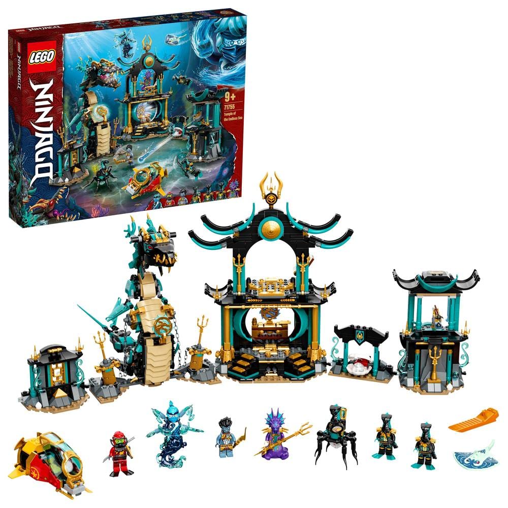 LEGO 71755 NINJAGO Temple of The Endless Sea Building Set - Underwater Adventure Playset with Kai Ninja Minifigure, 9+ Year Old Kids Toy - Perfect Gift for Boys & Girls Who Love Creative Play & Ocean Exploration