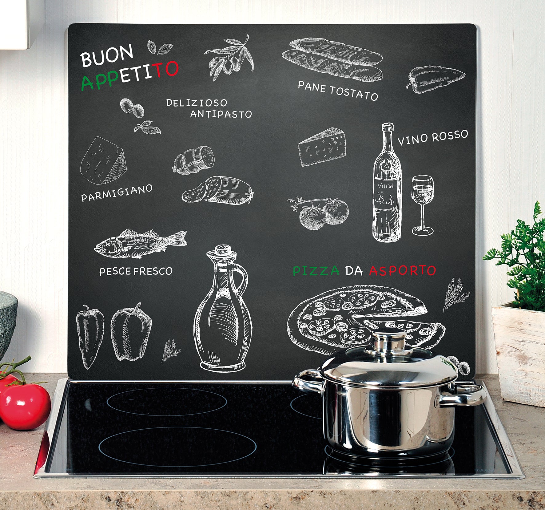 Premium Glass Splashback for Kitchens & Restaurants - Heat & Stain Resistant Backsplash Panel - Perfect for Commercial & Home Use