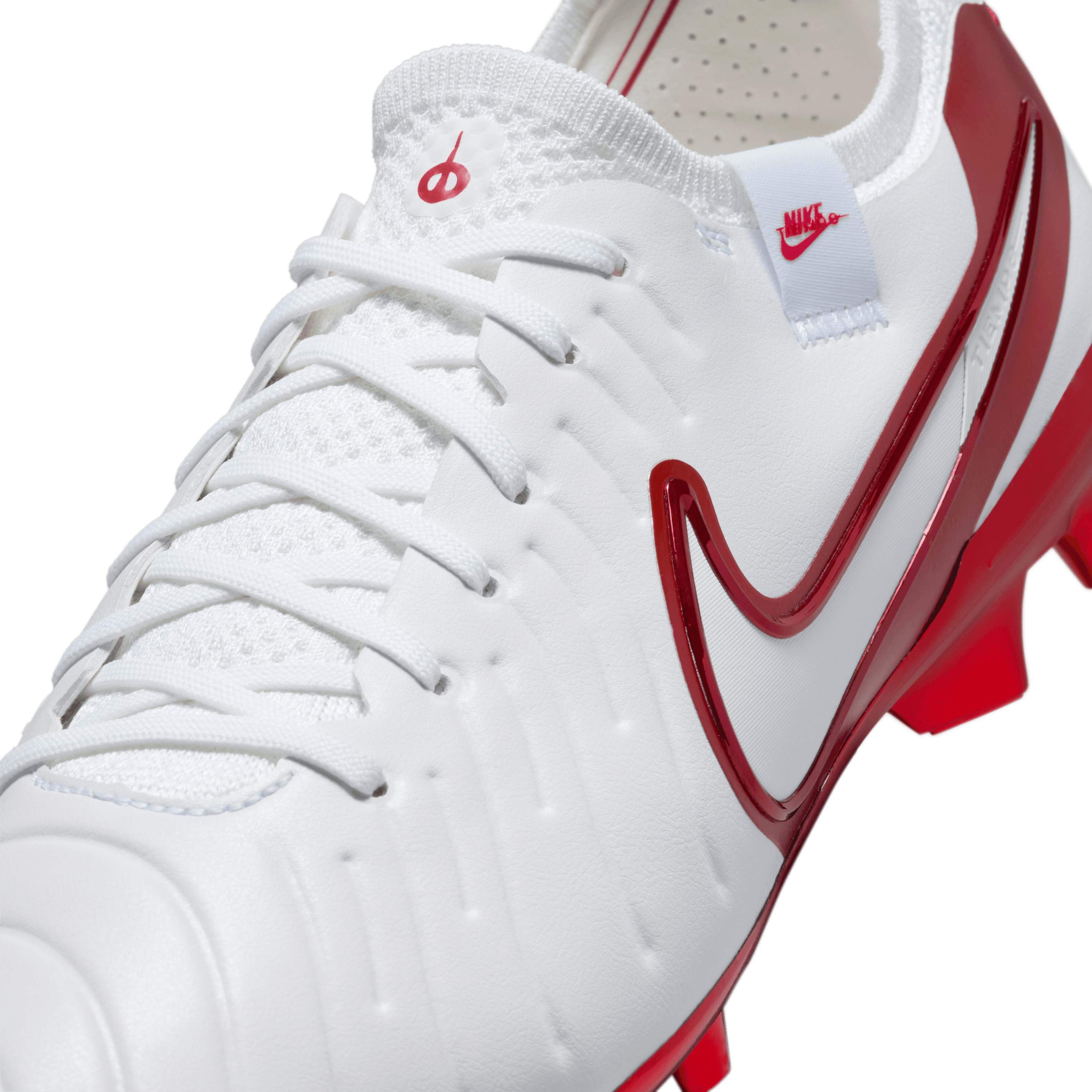 Nike Tiempo Legend 10 Elite LV8 FG Soccer Cleats - White/Multi-Color Football Shoes for Men | Perfect for Professional Matches & Training Sessions
