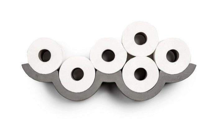 Lyon Beton Cloud 545 Wall Mounted Toilet Paper Holder - Modern Bathroom Tissue Dispenser for Home & Commercial Use | Durable Stainless Steel Design | Perfect for Restrooms, Hotels, and Offices