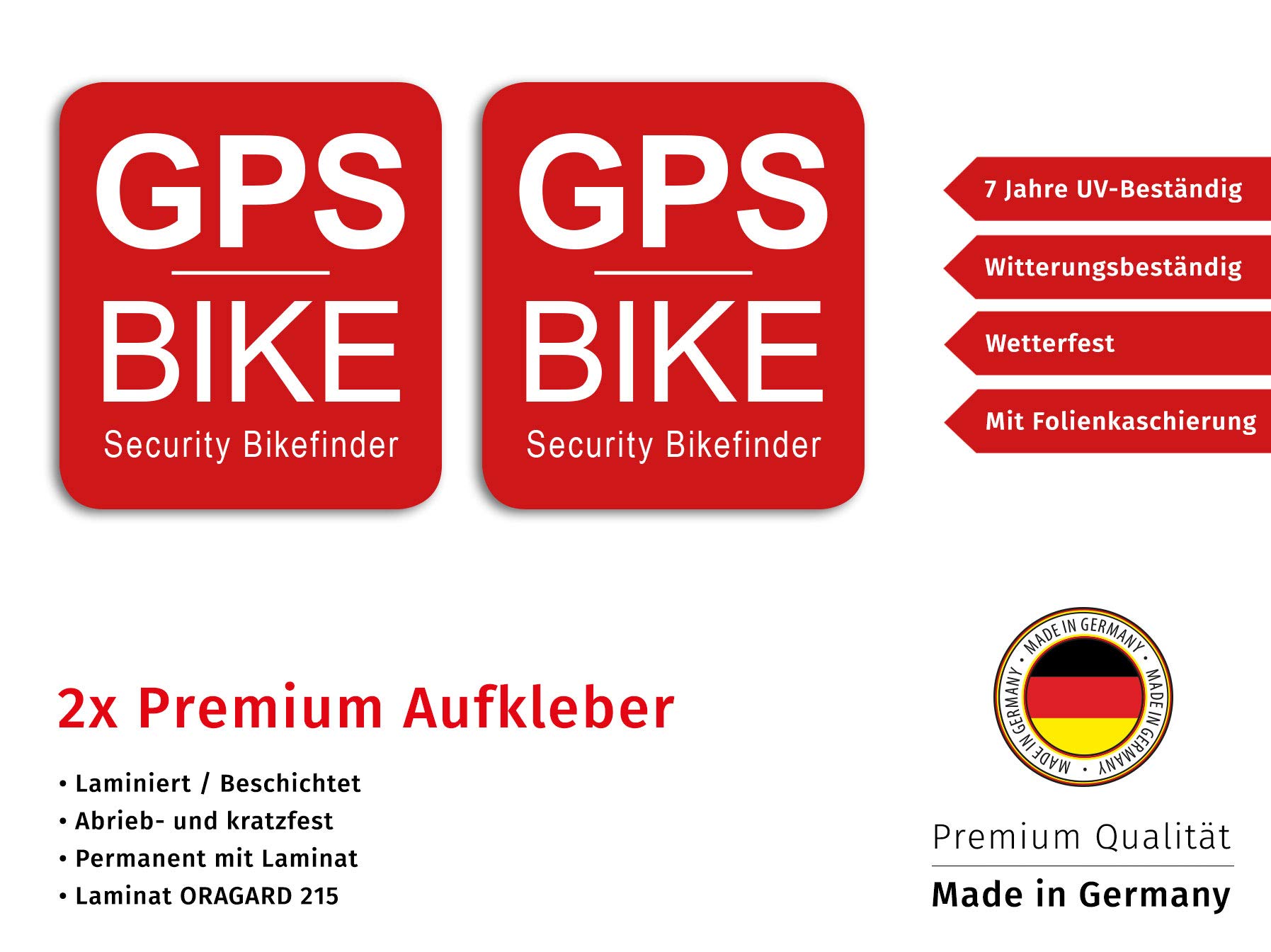 GPS Security Bike Finder Stickers (2-Pack) - Waterproof & UV Resistant Tracking Labels for Bicycle, E-Bike, Road Bike, Mountain Bike - Perfect for Urban Commuting & Outdoor Adventures