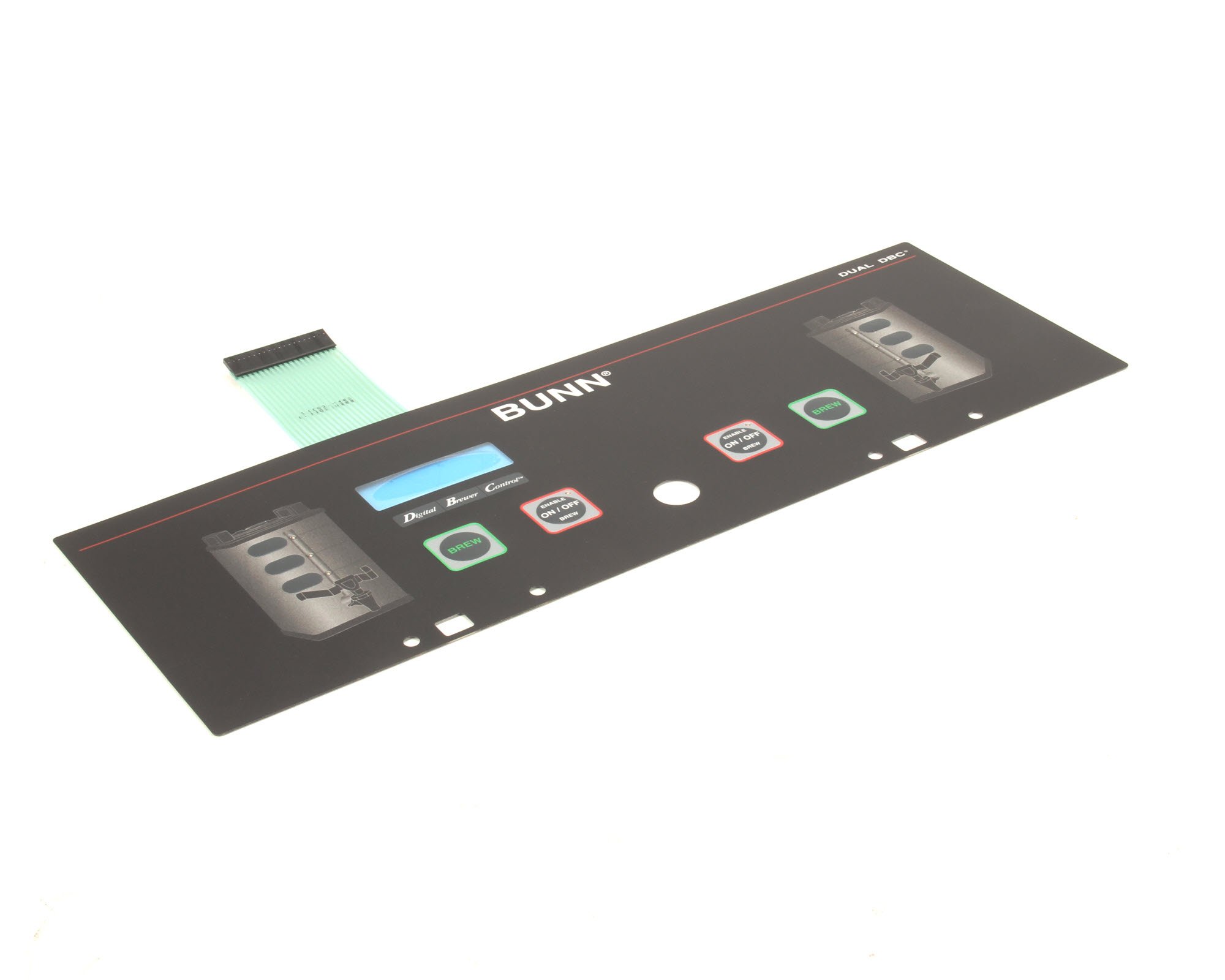 Bunn 29974.0000 Replacement Membrane Switch for Commercial Coffee Makers with Upper Faucet - Compatible with Bunn Coffee Brewers - Perfect for Restaurant, Office & Cafe Use
