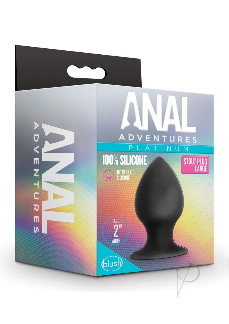 Premium Platinum Silicone Anal Plug - Large Black Butt Plug for Adults - Comfortable & Safe Anal Training Toy for Beginners & Advanced Users - Perfect for Solo Play & Couples Intimacy