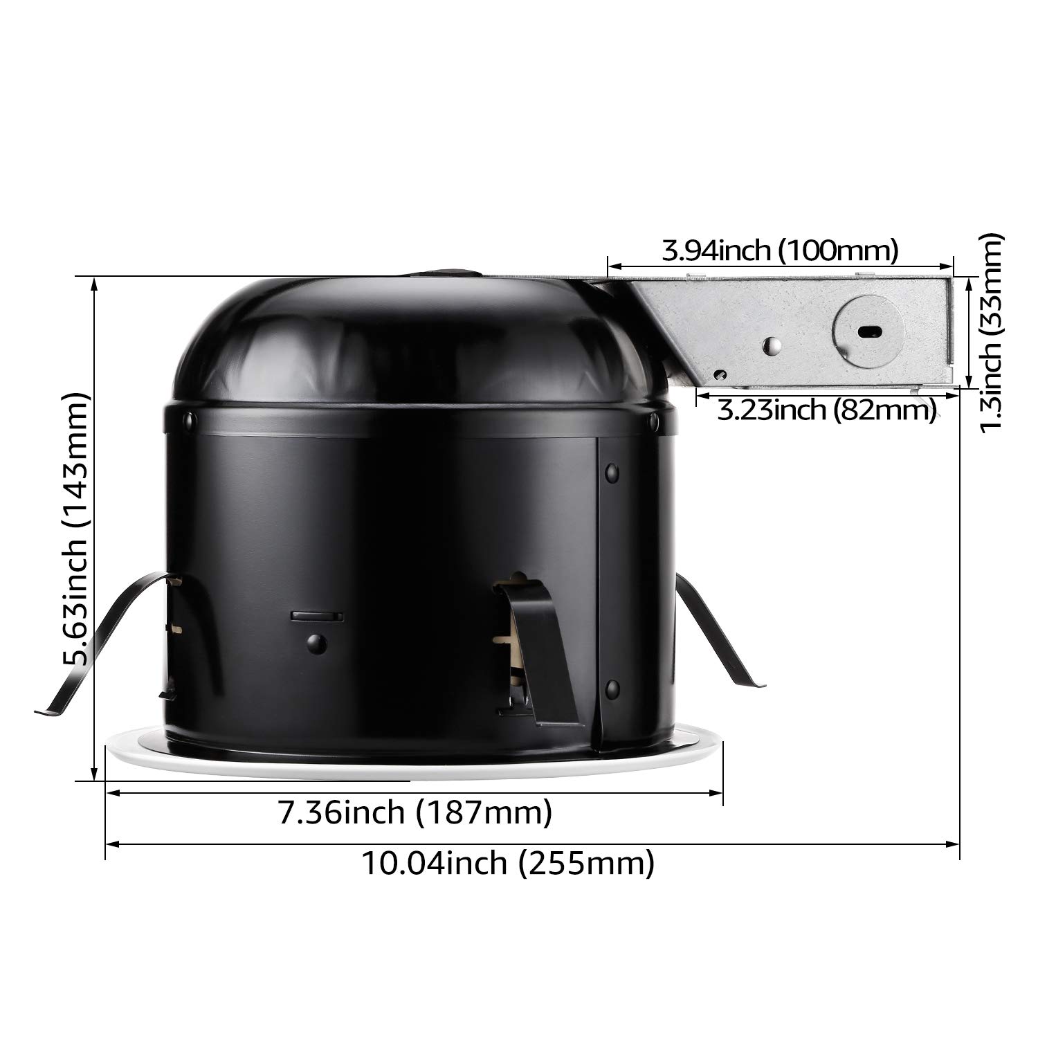 TORCHSTAR 6 Inch Recessed Lighting Housing - 15W LED Downlights Included, Air Tight Ceiling Can Lights for Home & Office, 120V 5000K Daylight, ETL & Energy Star Certified, Wet Location Rated (Pack of 6) - Perfect for Kitchen, Bathroom & Basement Lighting