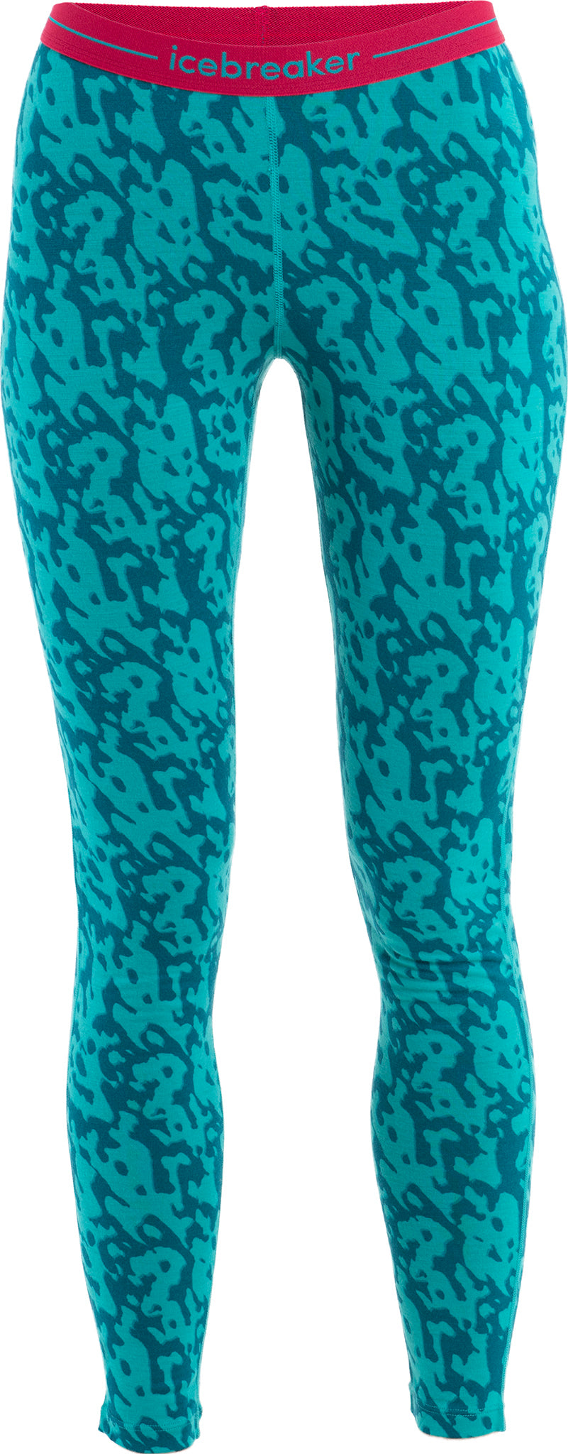 200 Oasis Macro Forms Merino Thermal Leggings for Women - Ultra Soft Wool Base Layer Leggings for Hiking, Yoga & Winter Sports