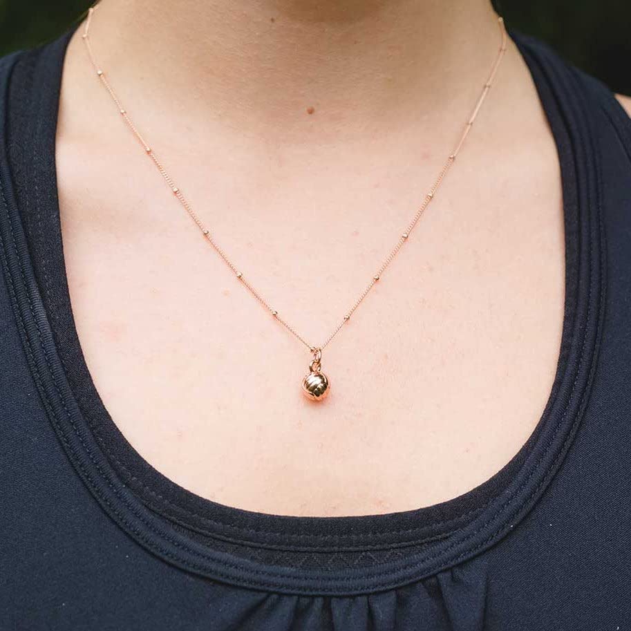 Chelsea Charles Women's Sports Charm Necklace - Elegant Tennis Golf Basketball Jewelry for Athletes & Fans - Perfect for Game Day, Workout & Casual Wear