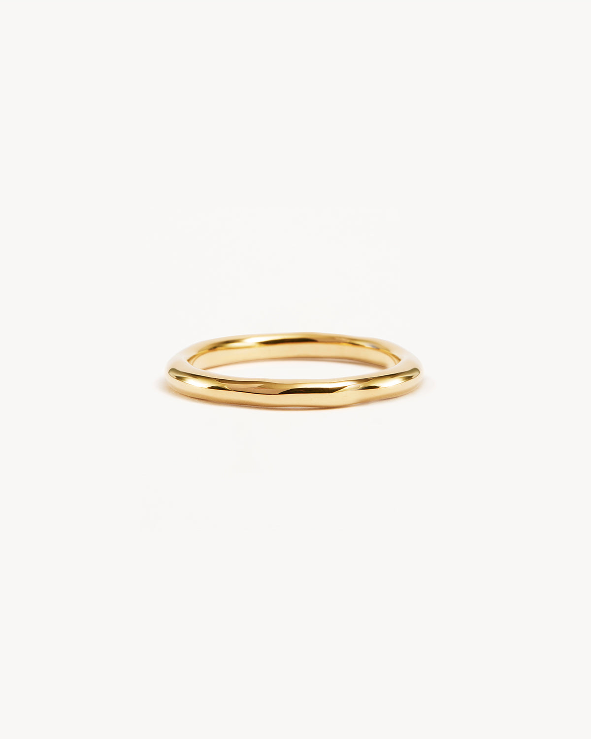 18K Gold Vermeil Thin Ring for Women - Elegant Minimalist Stackable Band for Everyday Wear, Anniversary & Wedding Gift