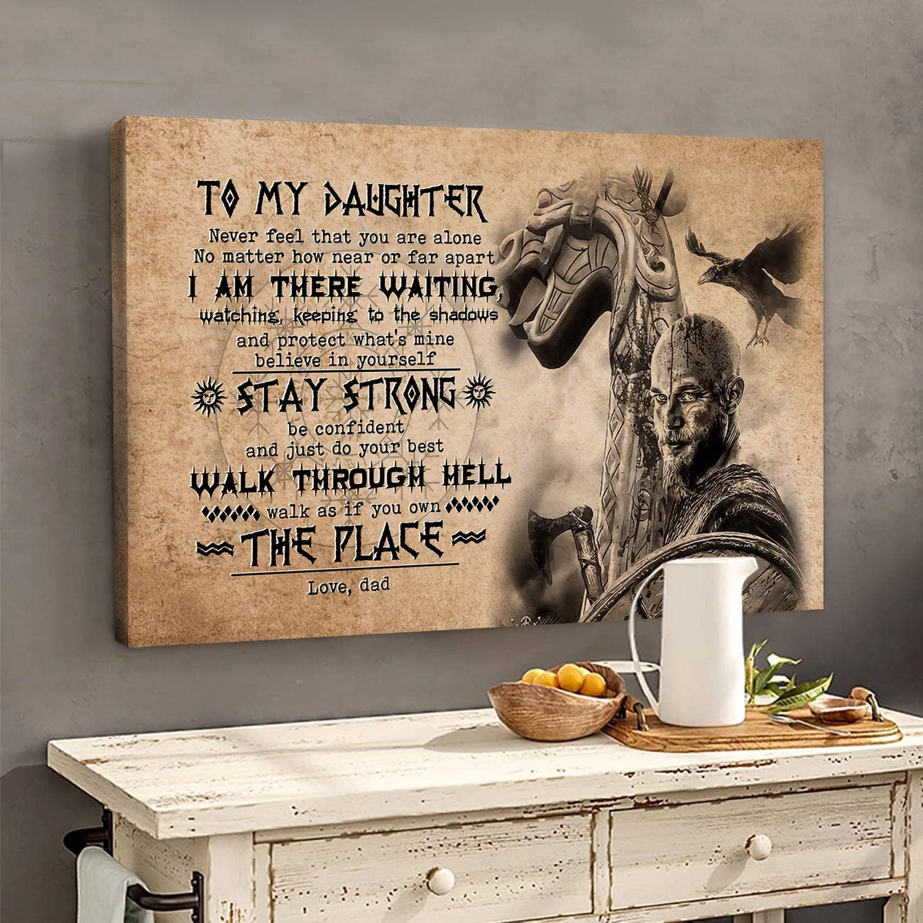 Viking Canvas Camping Decor - Custom Wall Art for Home & Gifts | Anniversary, Christmas