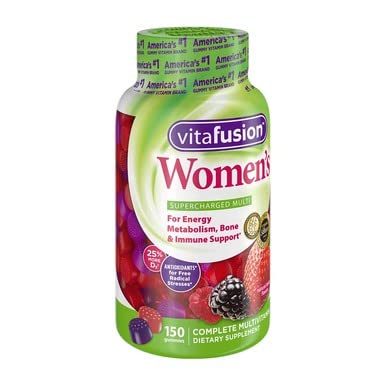 Vitafusion Women's Multivitamin Gummies - Mixed Berry Flavor, 150 Count (Pack of 5) | Daily Immune Support & Energy Boost for Women | Perfect for On-the-Go Nutrition & Healthy Lifestyle