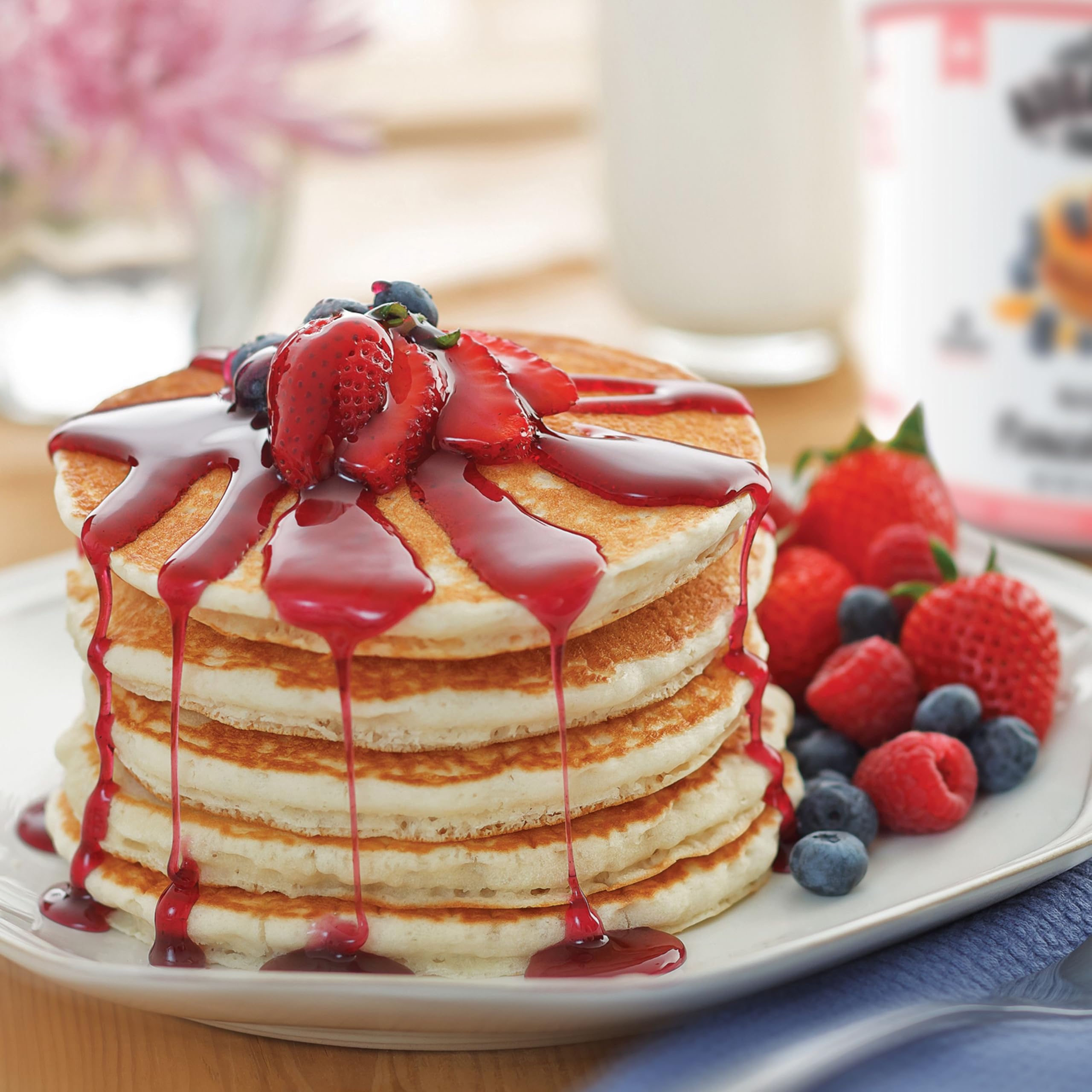Augason Farms Buttermilk Pancake & Waffle Mix Can - 33 Servings | Emergency Food Supply & Everyday Meals | Perfect for Camping, Breakfast & Food Storage
