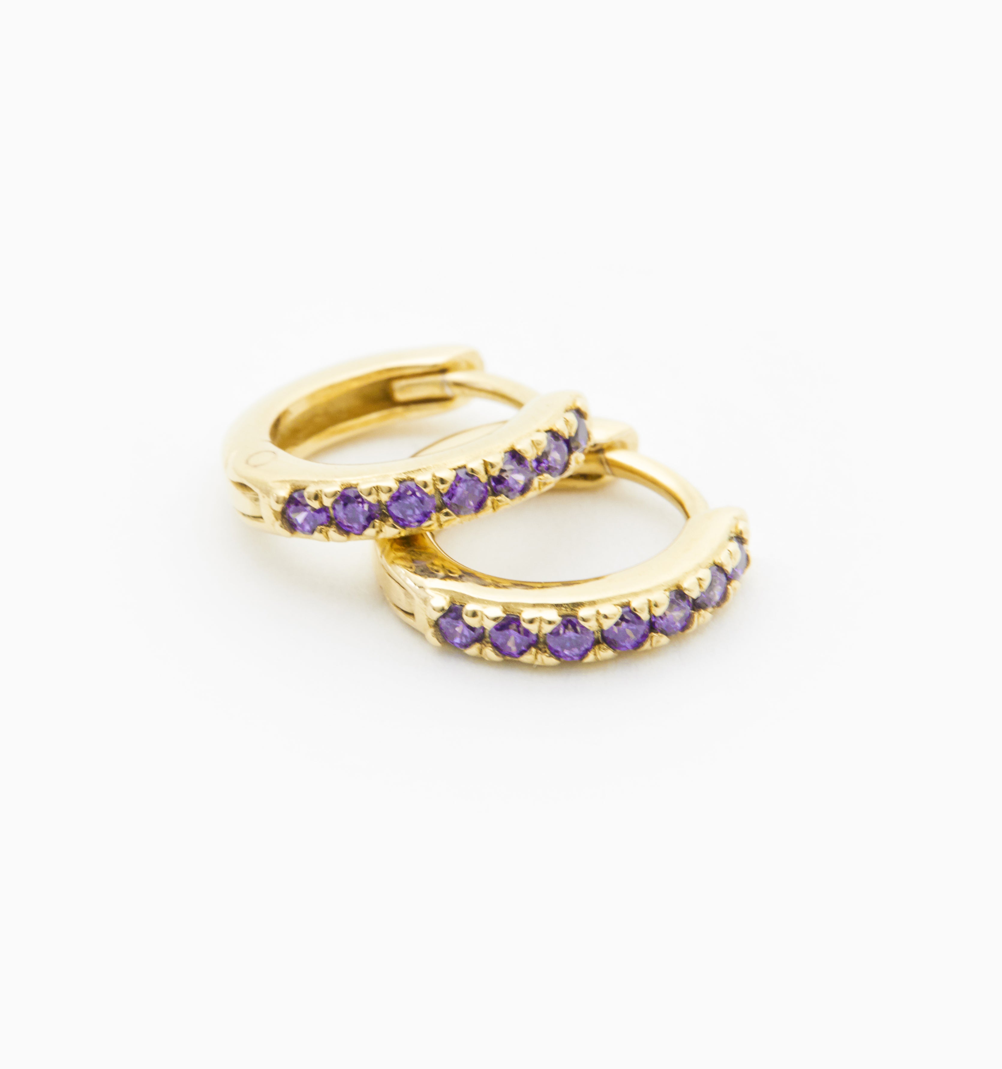 Stylish Purple Hoop Earrings for Women - Trendy Fashion Jewelry Gift for Parties & Everyday Wear