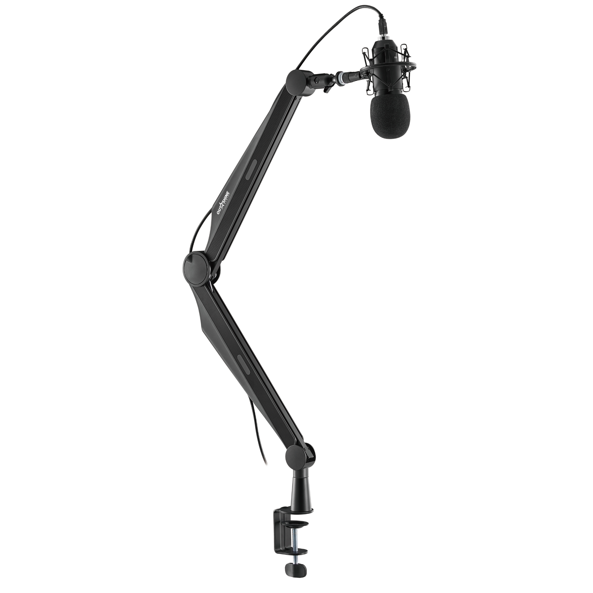 Titan Professional Microphone Boom Arm Stand - Adjustable & Sturdy Studio Mic Mount for Podcasting, Streaming, Gaming & Voice Recording