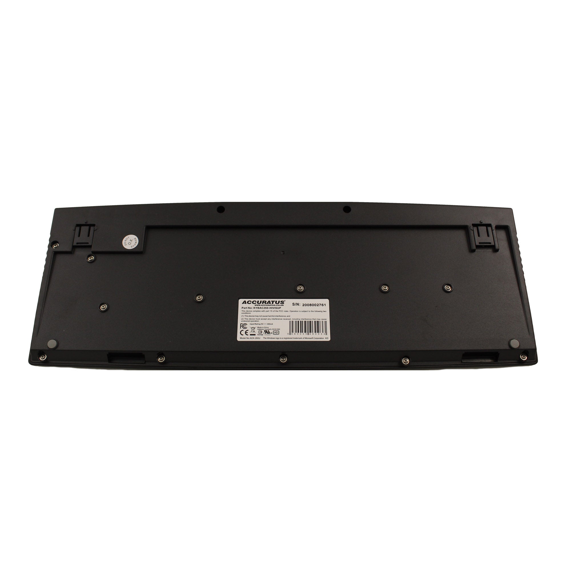 Accuratus 260 High Visibility Uppercase Keyboard - Perfect for Office, Gaming & Programming