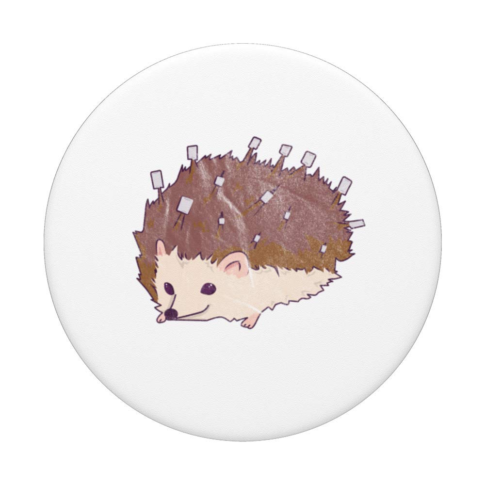 Adorable Hedgehog Marshmallows PopSockets - Phone Grip & Stand for iPhone, Samsung & Tablets | Perfect for Work, Travel & Everyday Use