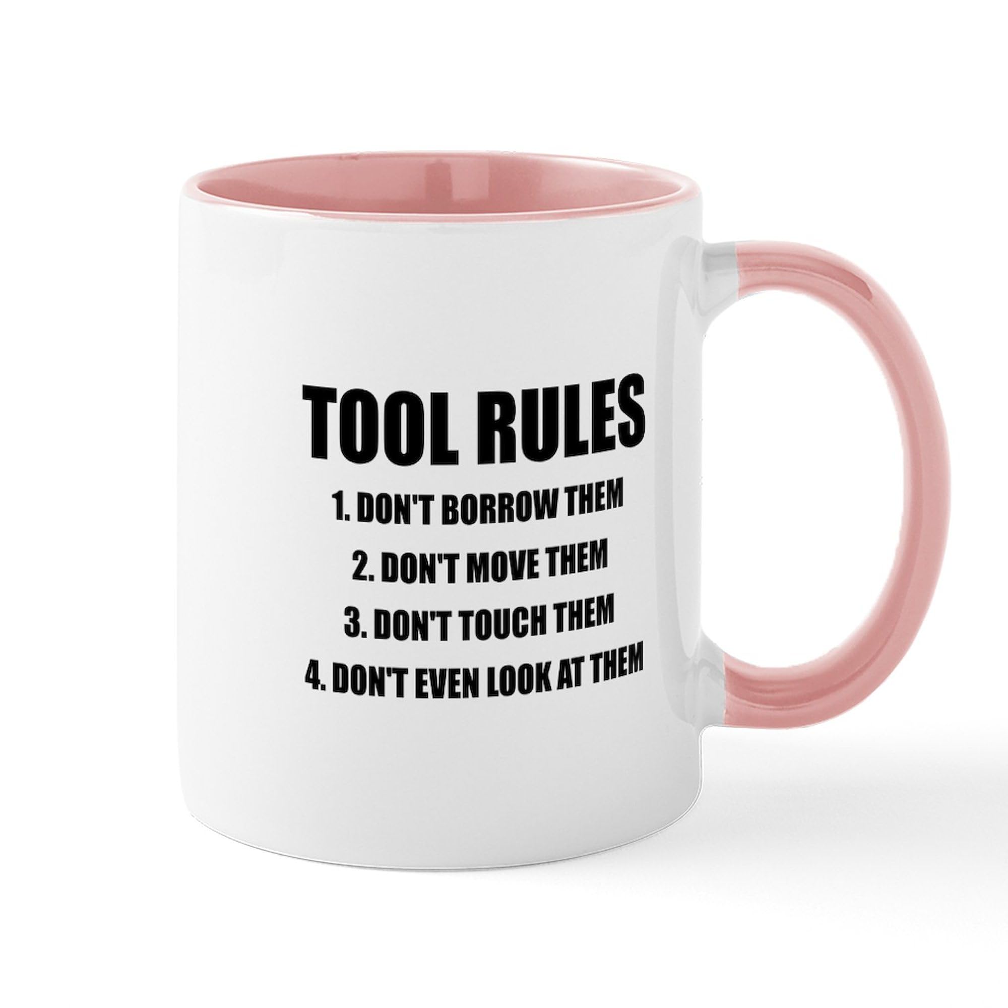 Tool Rules 11 oz (325 ml) Ceramic Coffee Mug - Perfect for Construction Workers, Mechanics & DIY Enthusiasts - Ideal for Office, Workshop & Home Use