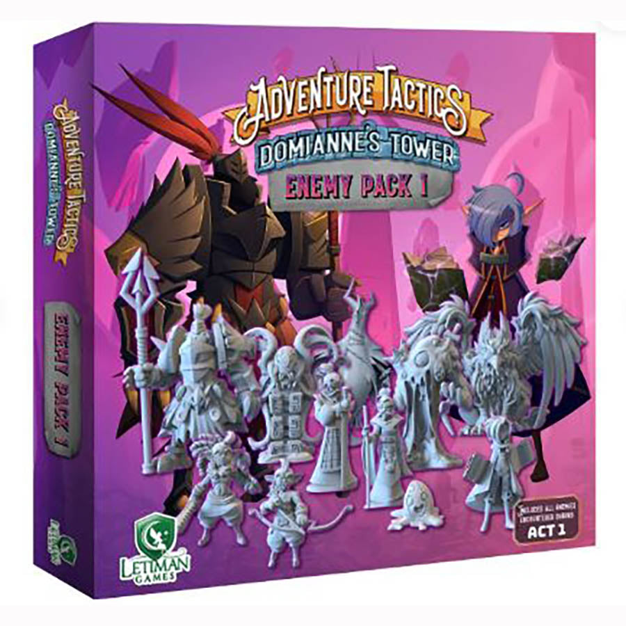 Adventure Tactics Enemy Pack 1 - Expansion Board Game Set for Strategy RPG Players | Perfect for Game Nights & Tabletop Campaigns