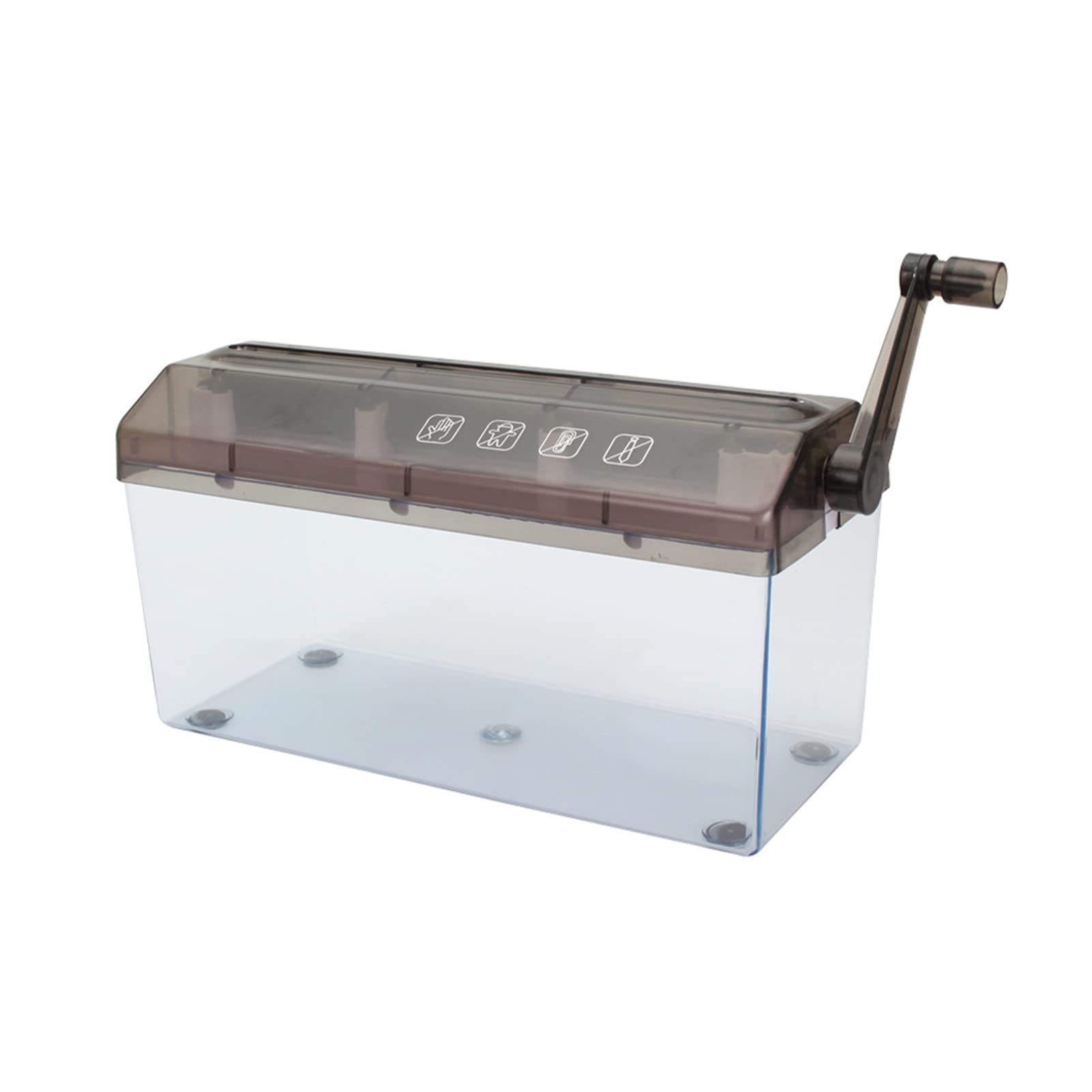 iayokocc Mini Hand Shredder - Portable Manual Paper Shredder for Home & Office - Desktop Stationery Organizer - Secure Shredding for Documents, Notes, Bills, Photos | Perfect for Travel, Small Spaces & Confidential Paper Disposal
