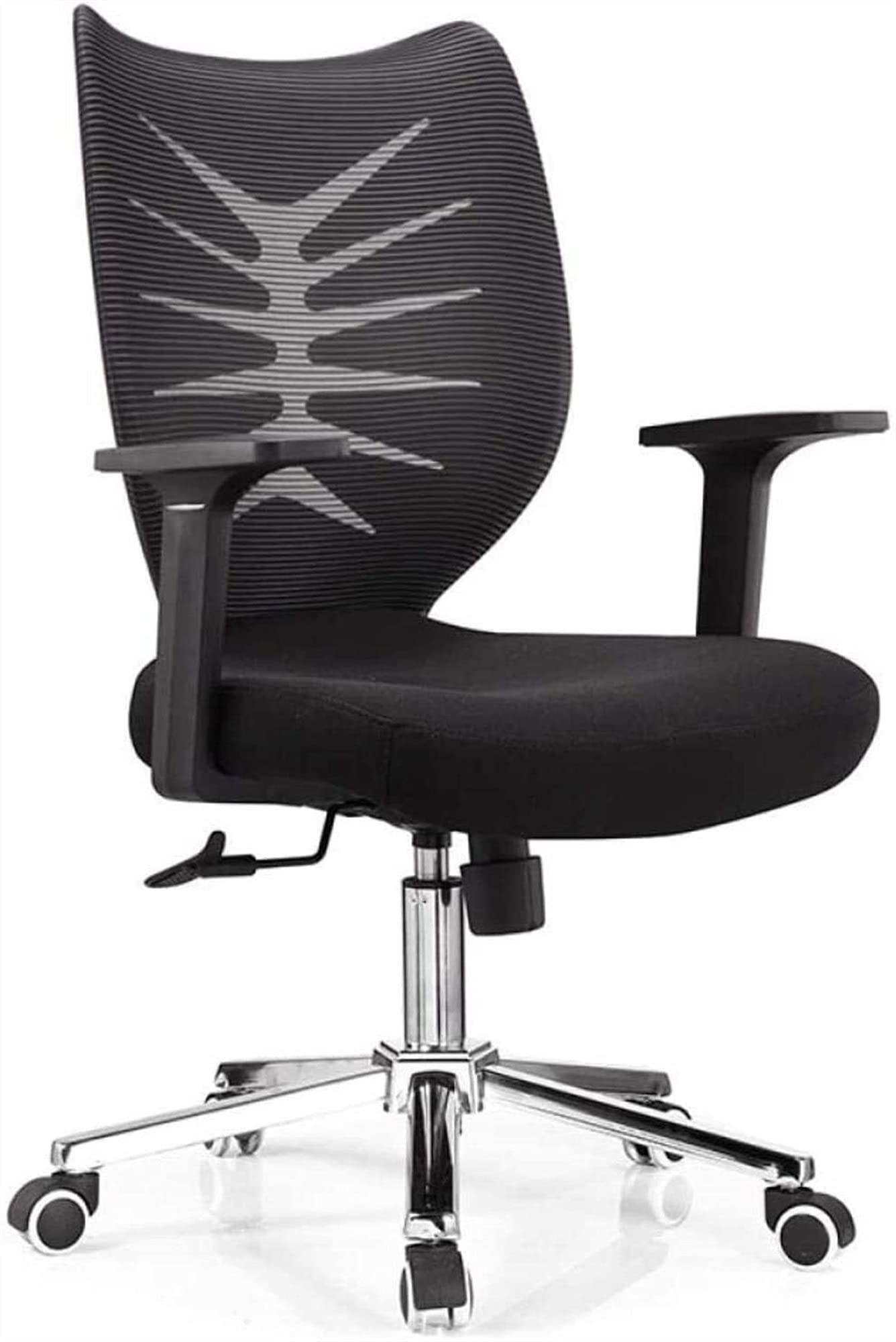 Ergonomic Mesh Office Chair - Adjustable Swivel Computer Desk Chair with Lumbar Support for Home, Gaming & Student Use, 160x46x48cm, Black - Perfect for Long Work Hours, Online Classes & Esports Gaming