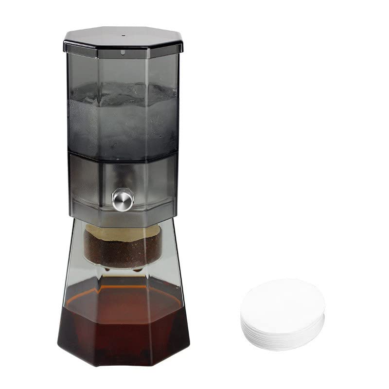 2-in-1 Cold Brew Coffee Maker for Iced Coffee & Tea - 400ml Glass Kettle | Home & Office Use