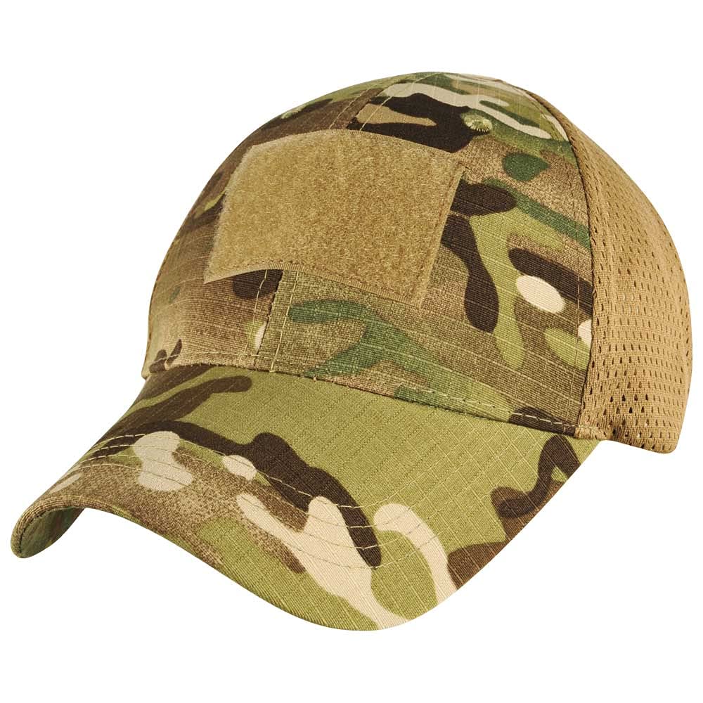 MEDALS OF AMERICA EST. 1976 Multicam Brown Military Mesh Back Operator Cap - Tactical Hat for Outdoor Activities, Hunting & Airsoft